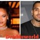 Rihanna Plays Chris Brown In Background While Promoting Fenty Lip Gloss