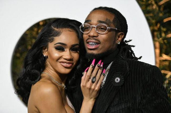 Elevator Footage Of Quavo & Saweetie Getting Into Physical Altercation Leaks Online