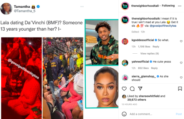 LaLa Anthony Is Reportedly Dating BMF Co-star, 26 Year Old Da’Vinchi
