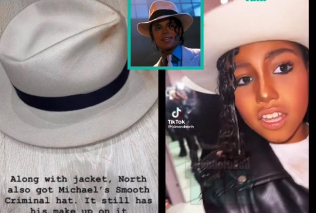 North West Wears Michael Jackson's Real 'Smooth Criminal' Hat For Halloween That Still Has His Makeup On It